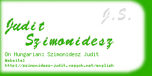 judit szimonidesz business card